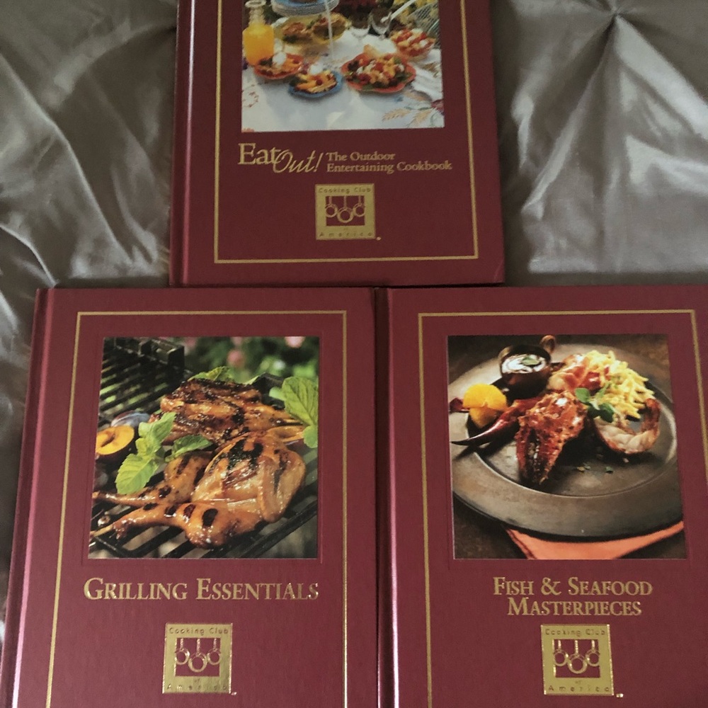 Set of 3 cookbooks